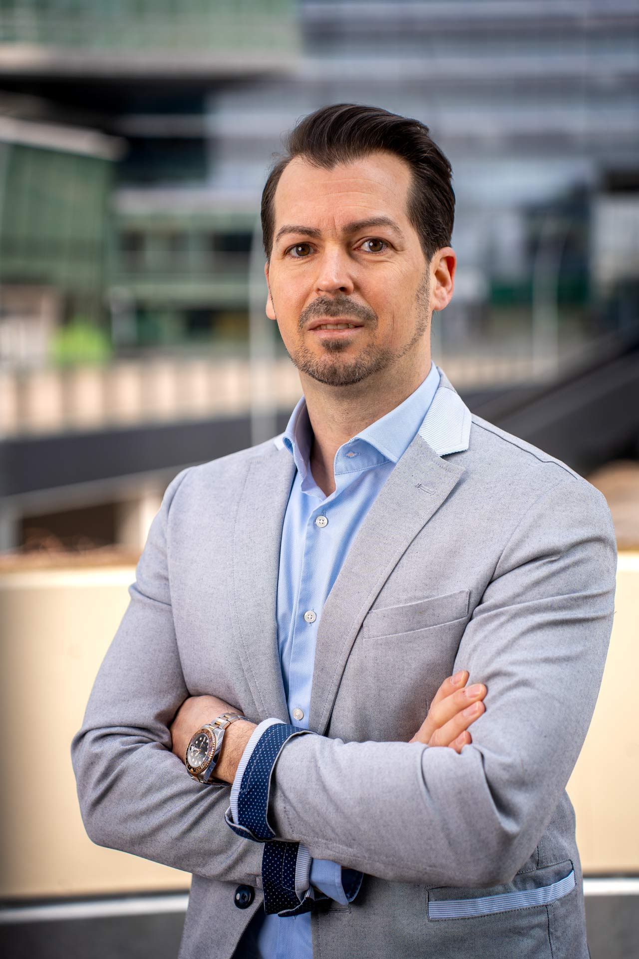 Business-Portrait, aufgenommen beim Kunden vor Ort