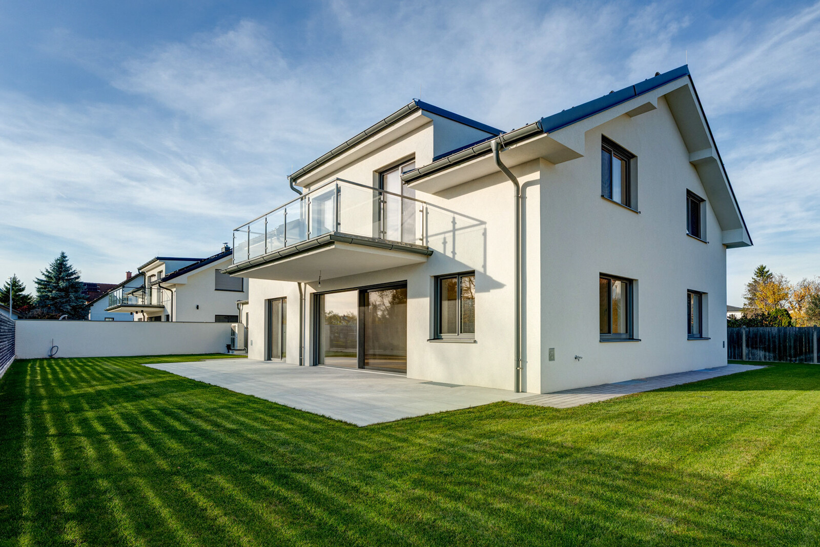 Außenansicht eines Einfamilienhauses in Neufeld an der Leitha, Burgenland
